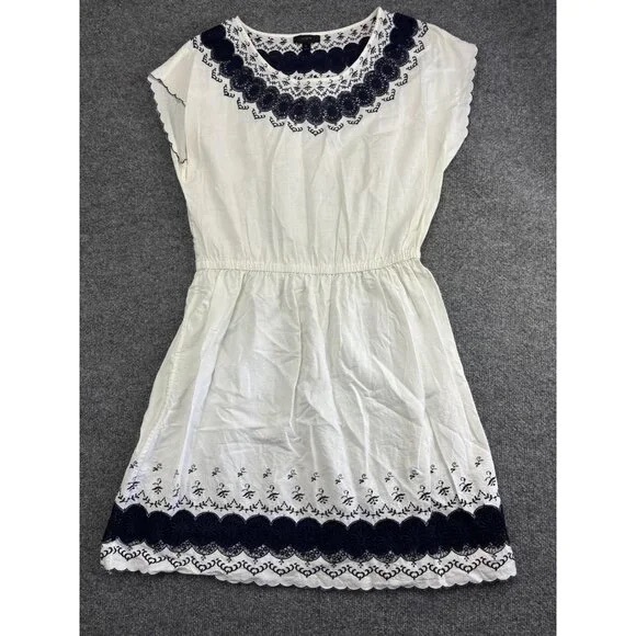 J.CREW Dresses & Skirts - Elegant White and Navy Kids Dress